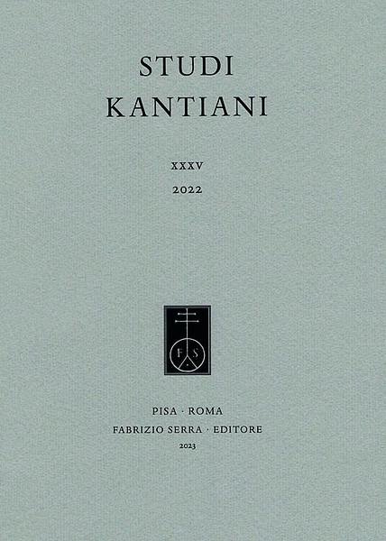 Titelblatt Studi Kantiani