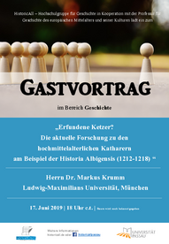 Plakat Gastvortrag