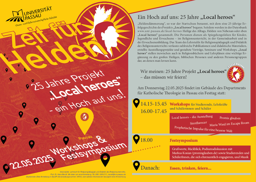Plakat des Projekts "Local heroes"