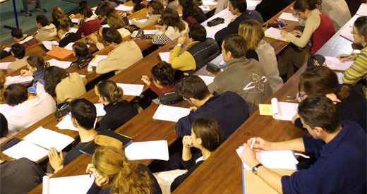 Studierende der Universität Passau in Hörsaal